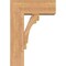 Ekena Millwork Merced Block Smooth Bracket w/ Offset Brace, Western Red Cedar, 7 1/2"W x 18"D x 26"H BKT0806X18X26MRC05SWR - alternate 4